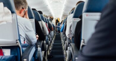 people sitting inside plane