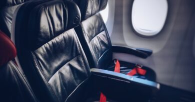 interior photography of airline seats