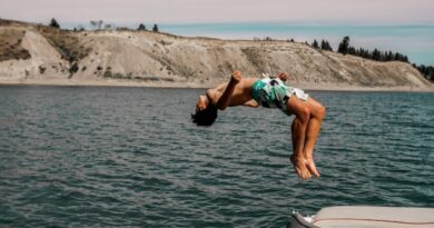 man back flip on boat